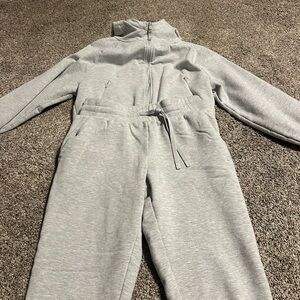 Asics Light Gray 2-piece jumpsuit